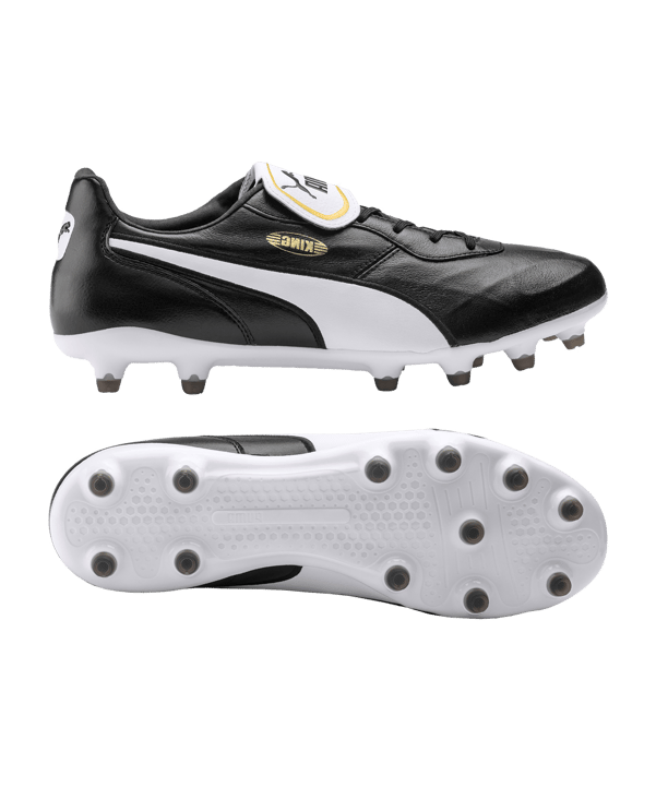 PUMA KING Top FG Schwarz Weiss F01