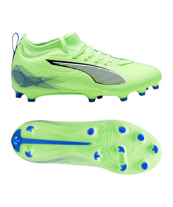 PUMA ULTRA 5 Match FG/AG Lights Out Jr Kids Grün Weiss F03