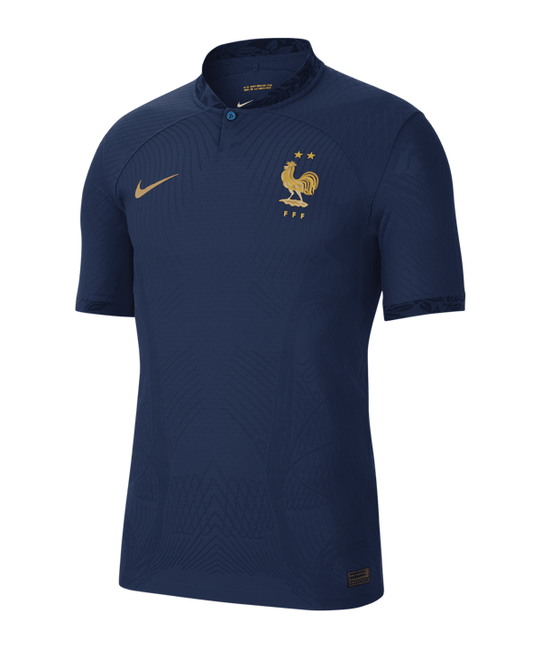 Nike Frankreich Auth. Trikot Home WM 2022 Blau F410