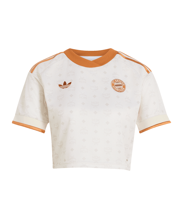 adidas FC Bayern München Frauenteam MCM Cropped Trikot 2026/2027 Damen Beige